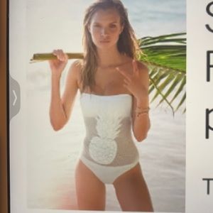 Victorias Secret Sequin Pineapple One-piece